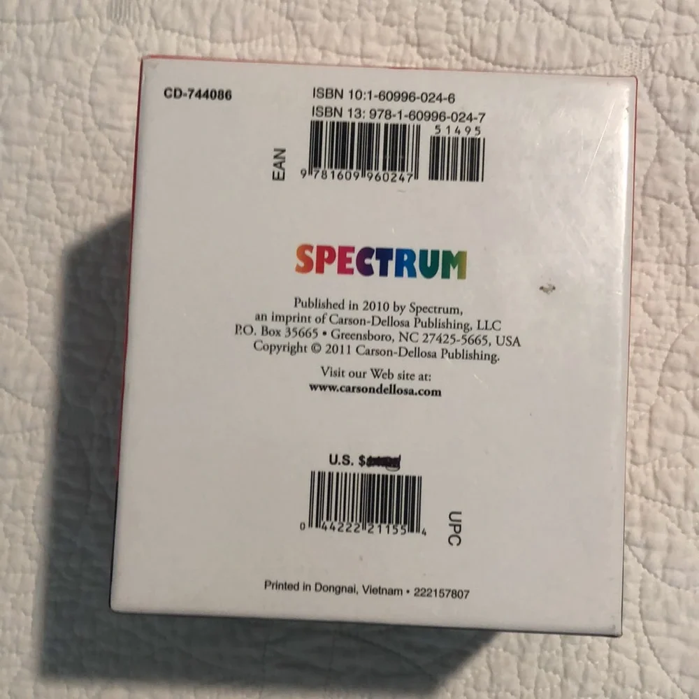 Spectrum Math Flash Cards - Picture 5 of 5